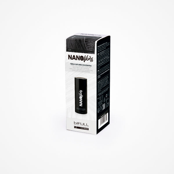 Fibras Capilares con Keratina Nano Fibers Negro 25 g · Bifull