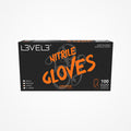 Guantes de Nitrilo Naranja Talla L · Caja 100 uds · Level 3