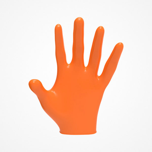 Guantes de Nitrilo Naranja Talla L · Caja 100 uds · Level 3